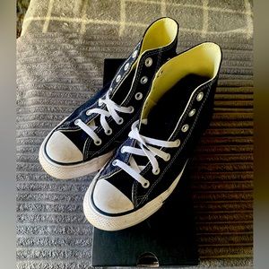 Converse All Star Classic Black High Top Chucks Wide Unisex 6 Women’s 8